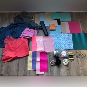 Colorful leather, faux leather & Fabric bundle